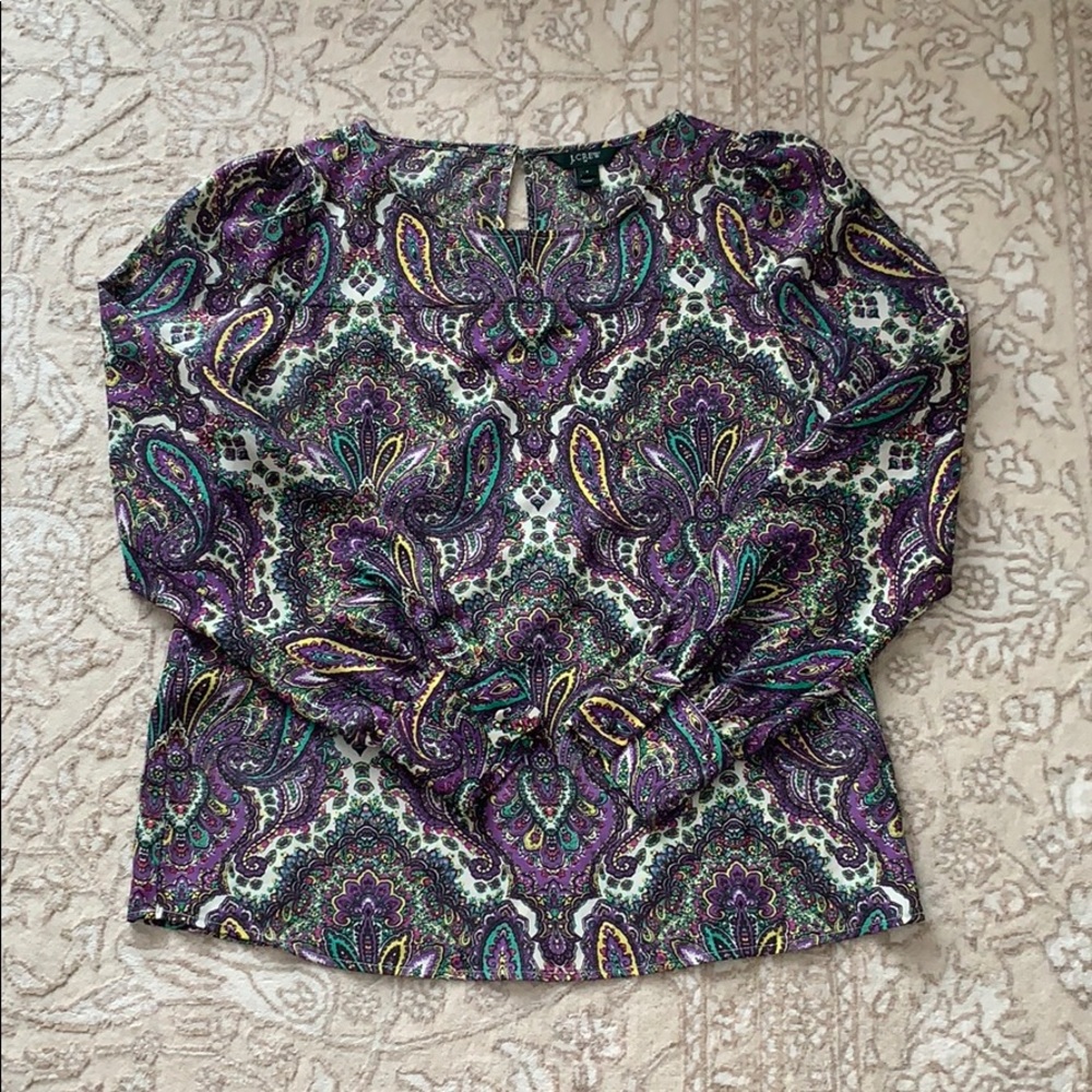 J.Crew Paisley Blouse